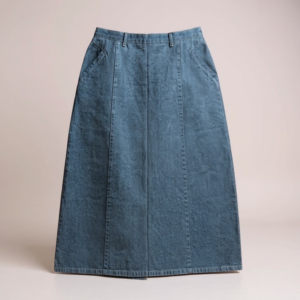 Vintage French Dressing Denim Skirt Petite Size 14